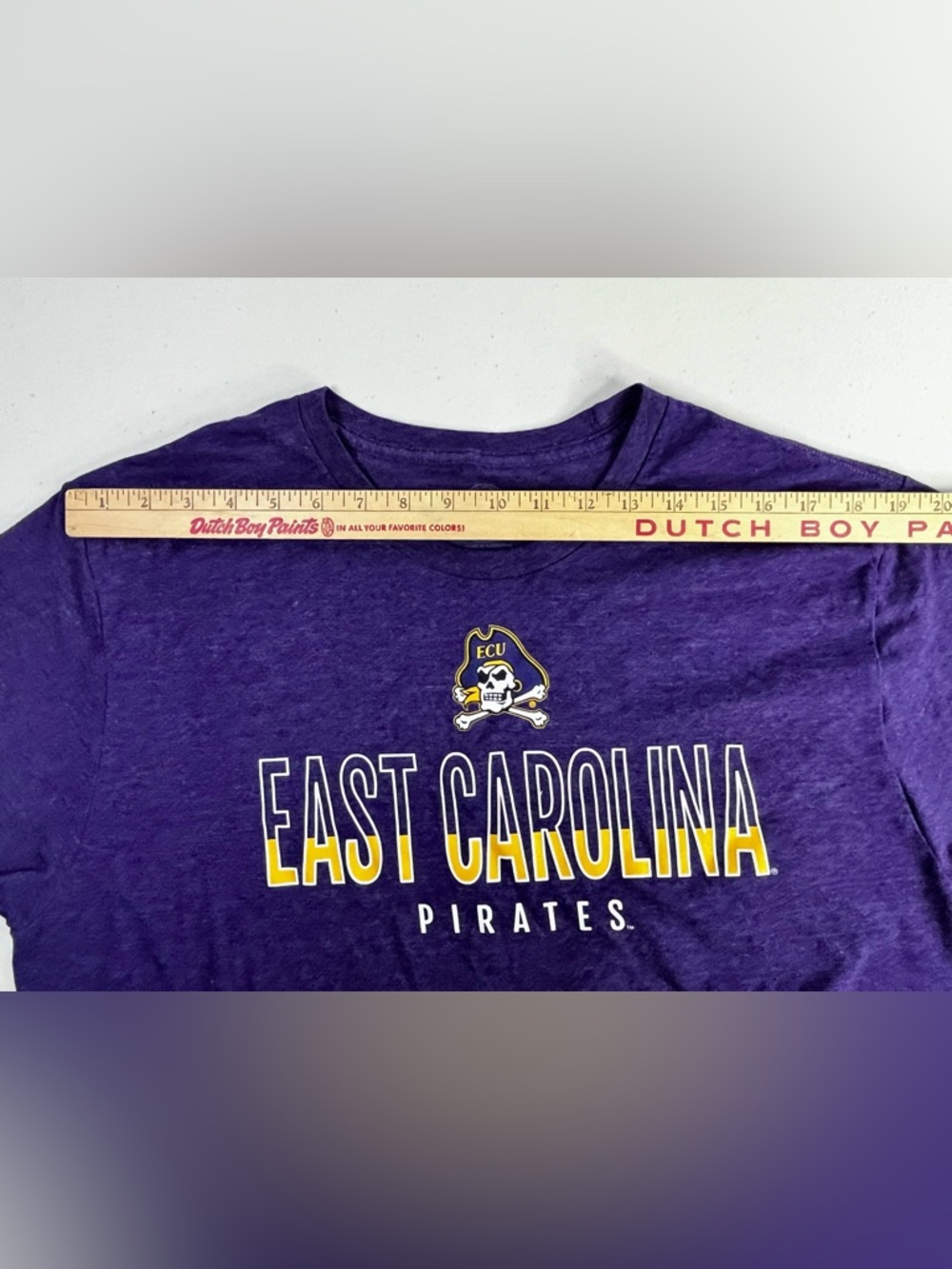 Hanes Purple East Carolina Pirates T-Shirt size 2X - Picture 5 of 7